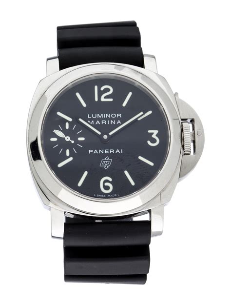 panerai luminor steel straps on wrist|panerai luminor marina strap.